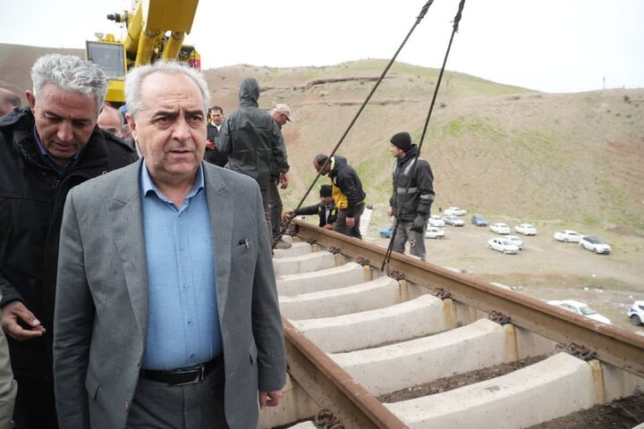 استاندار آذربایجان شرقی: عملیات بازسازی پل راه‌آهن میانه شامگاه یکشنبه تمام می‌شود