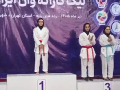 طلای لیگ کاراته وان ایران بر گردن بانوی آذربایجان شرقی