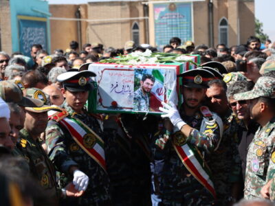 پیکر شهید «مهداد پاشایی فرد» در مراغه تشییع شد