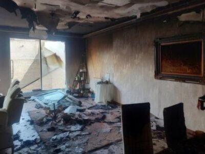 آتش‌سوزی منزل مسکونی در خیابان انصاری تبریز بر اثر اتصال برق