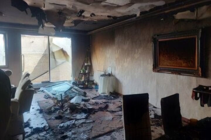 آتشسوزی منزل مسکونی در خیابان انصاری تبریز بر اثر اتصال برق