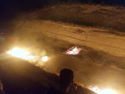 آتش‌سوزی در ورودی چاوان و محوطه پارک ائل‌باغی مهار شد